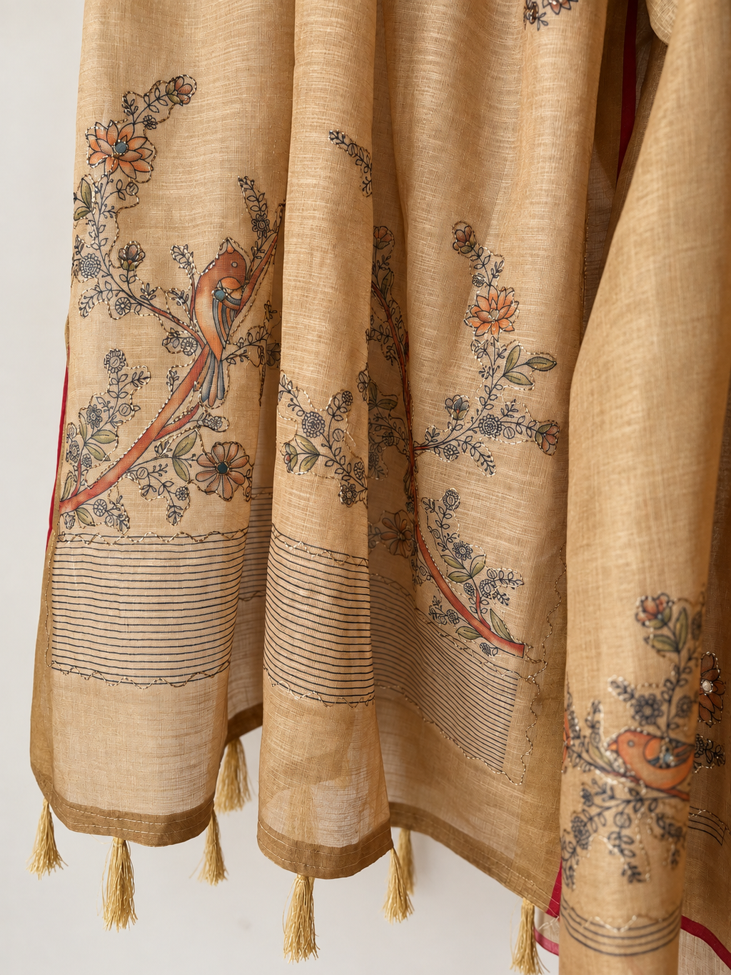 Soft Linen Tissue Saree