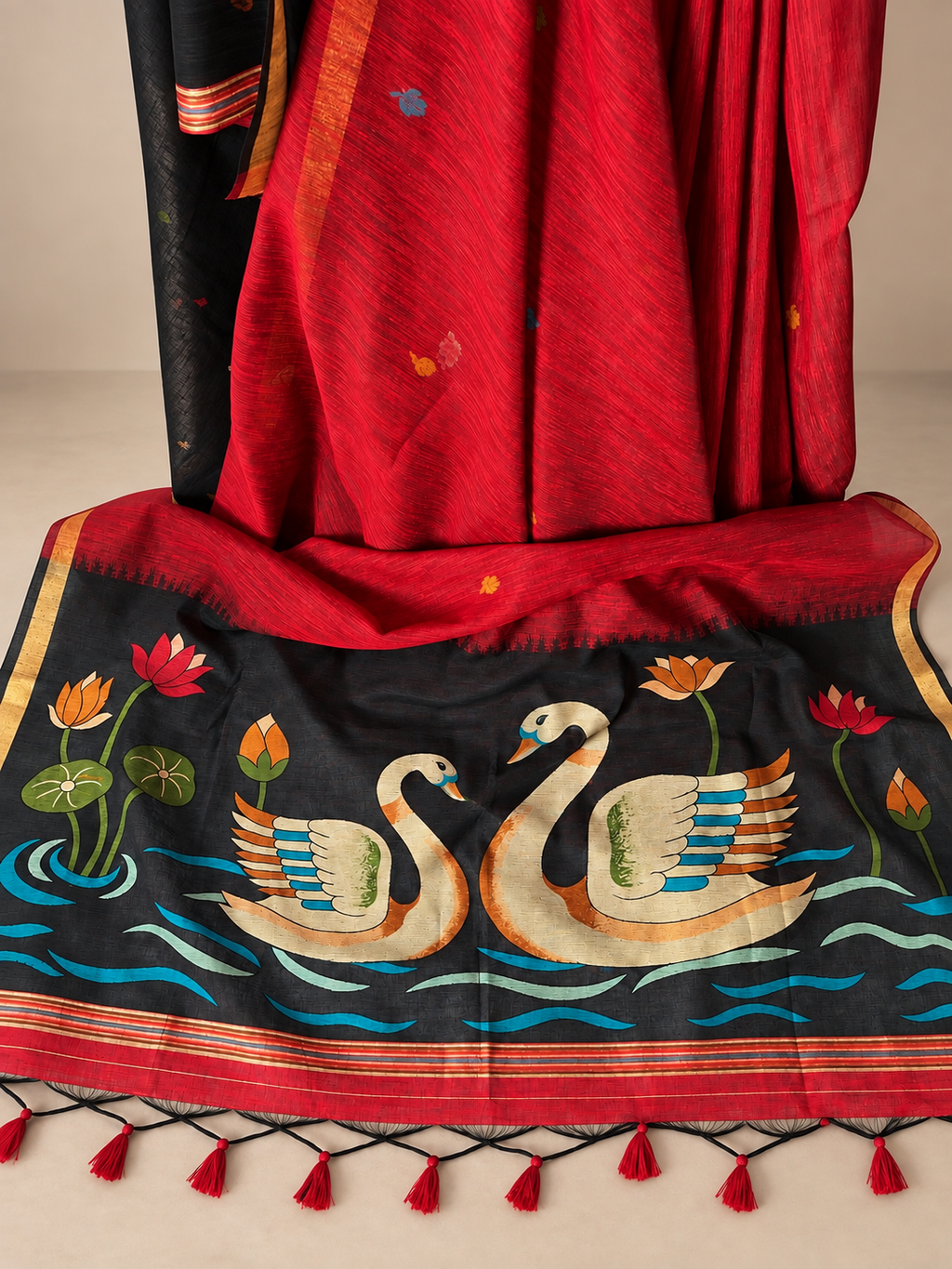 Handloom Linen Jute Saree