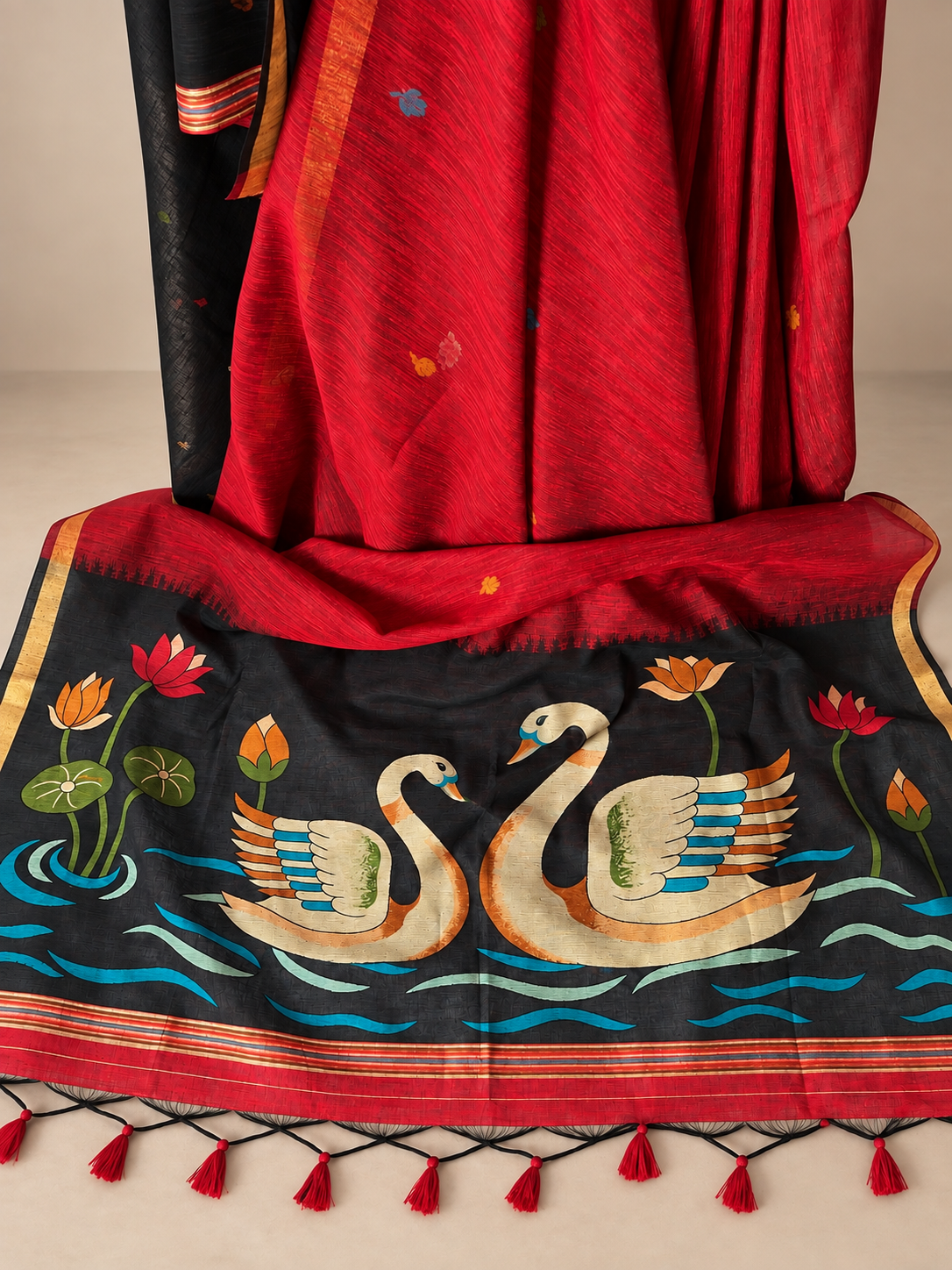 Handloom Linen Jute Saree