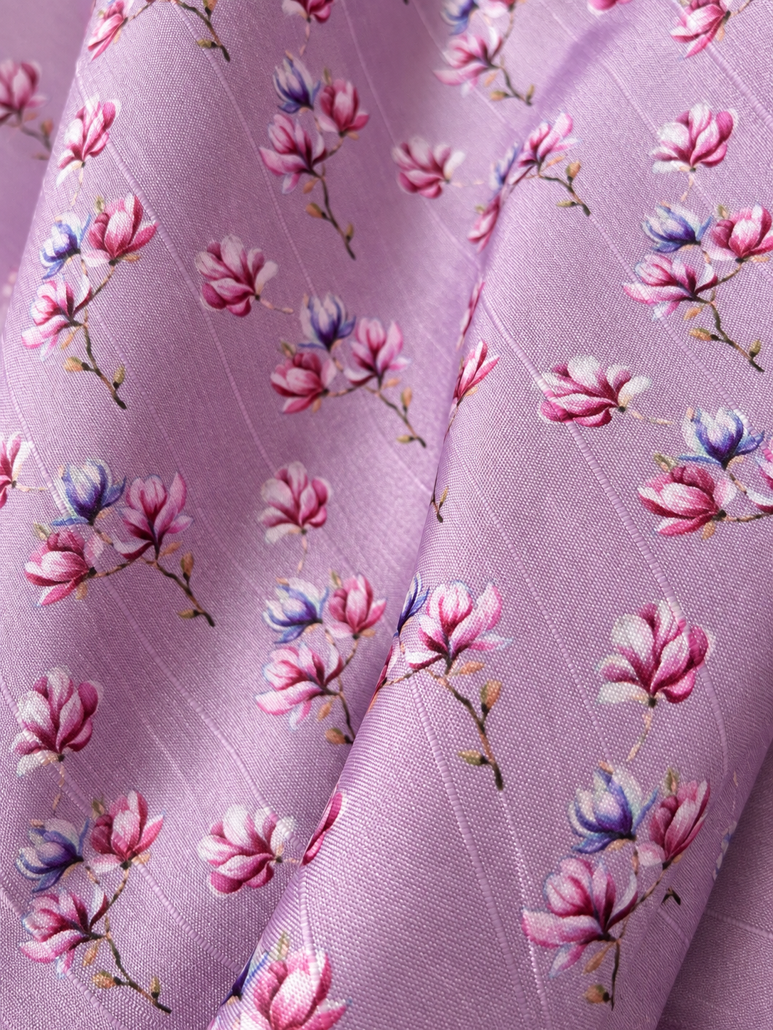 Floral Print Tussar Silk Saree