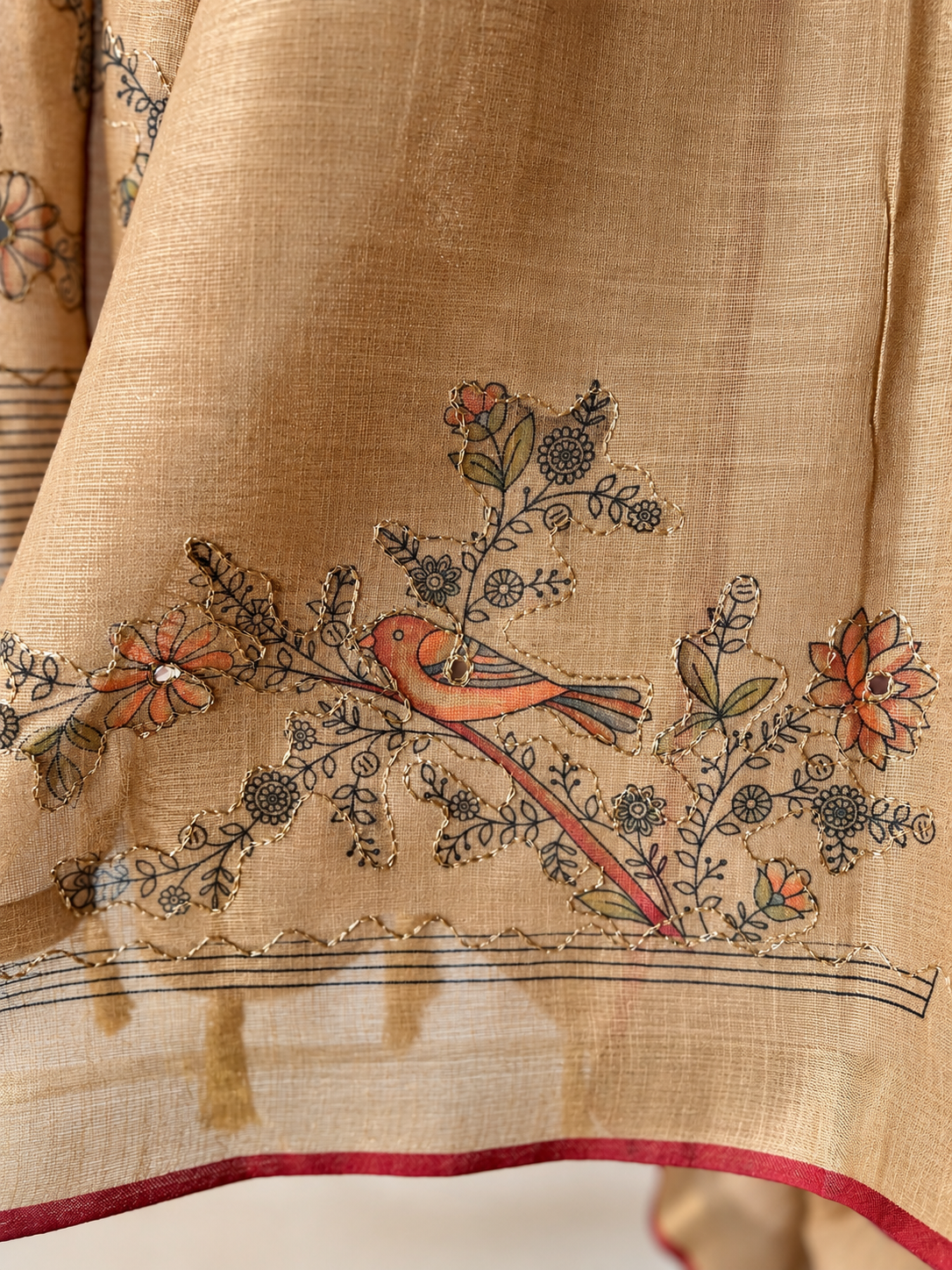 Soft Linen Tissue Saree