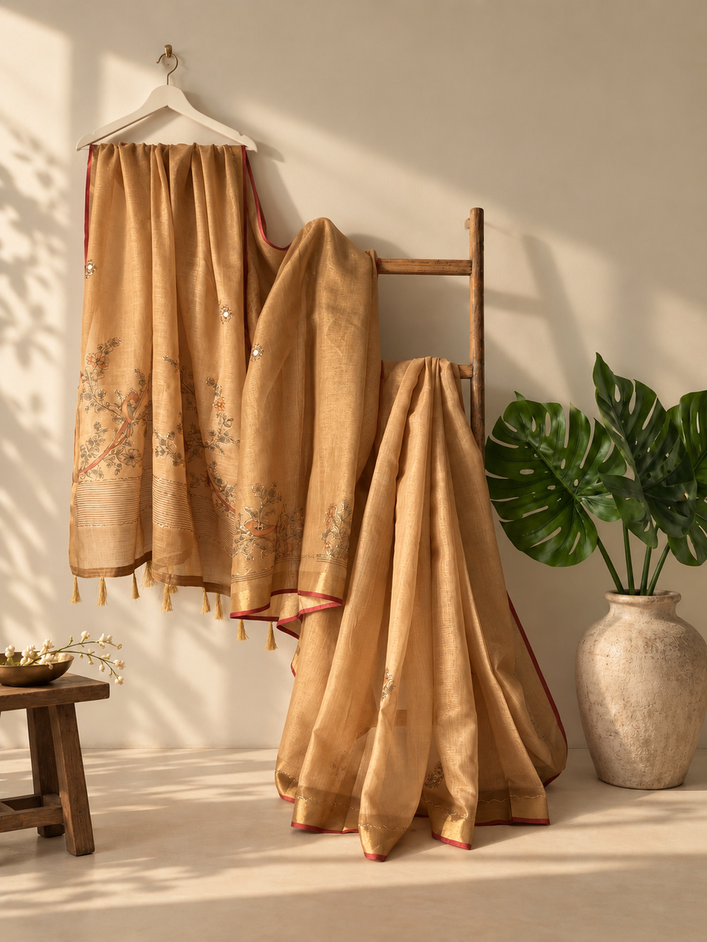Soft Linen Tissue Saree