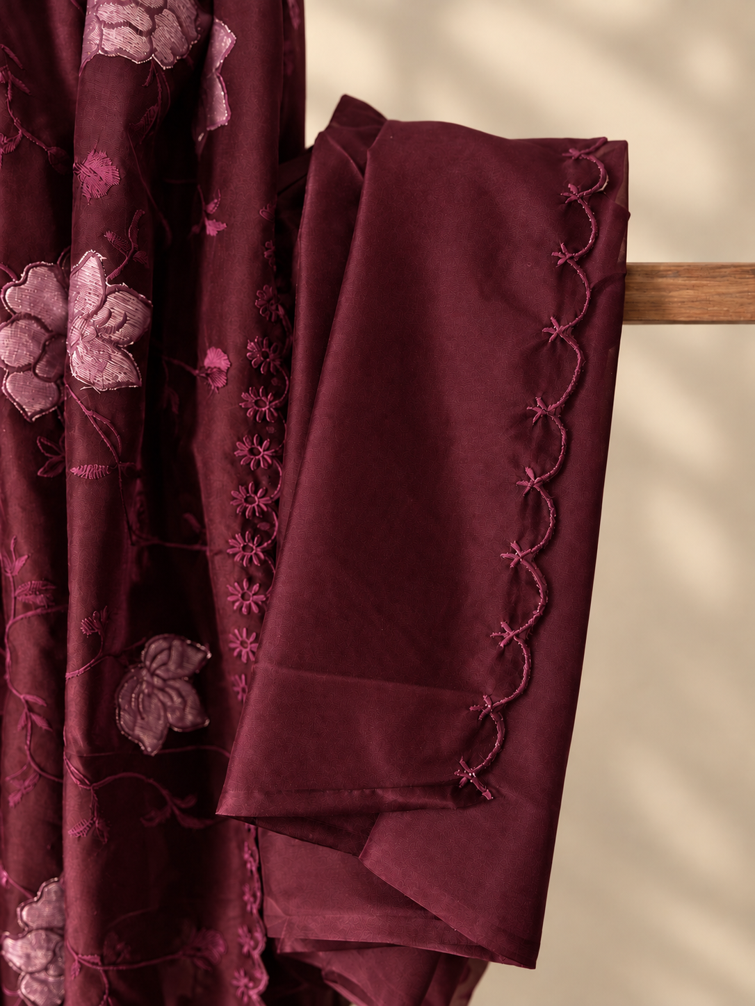 Soft Organza Applique Work Saree